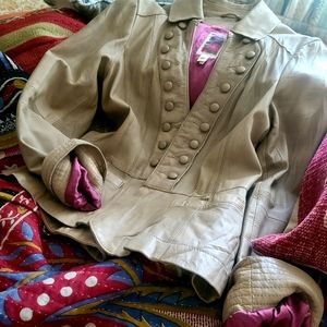 "NOT YOUR AVERAGE"LEATHER JACKET BURNING TORCH